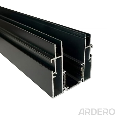 Шинопровід Ardero CABM1004 для натяжних стель вбудований 2м чорний