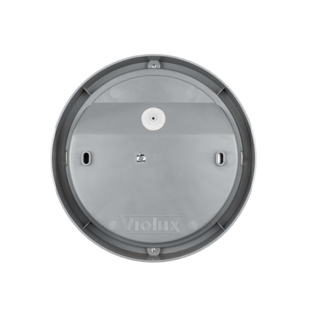 Cвітильник cвітлодіодний VIOLUX НББ ATOM UA MW sensor круг сірий 12W 5000K 1200LM IP44 (1/12) КАРТОН (243362)