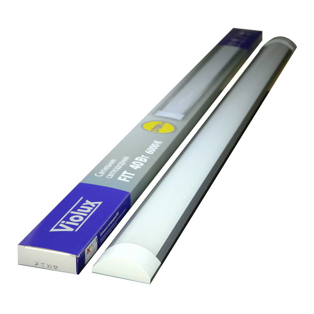 Cвітильник cвітлодіодний VIOLUX FIT 40W 6000K 3700Lm 1200mm IP20 (20) (300012)