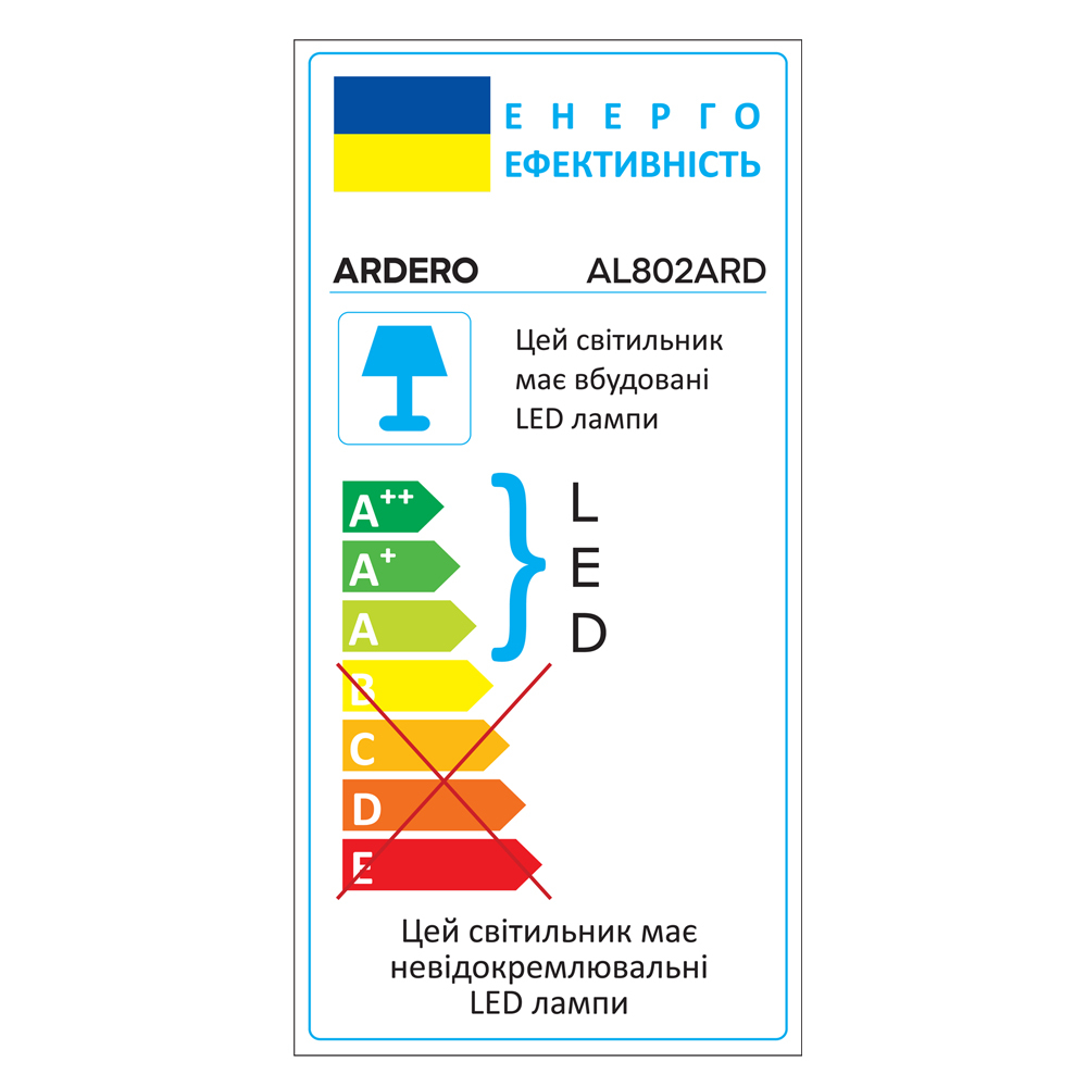 Світлодіодний накладний світильник Ardero AL801ARD 36Вт 5000K білий