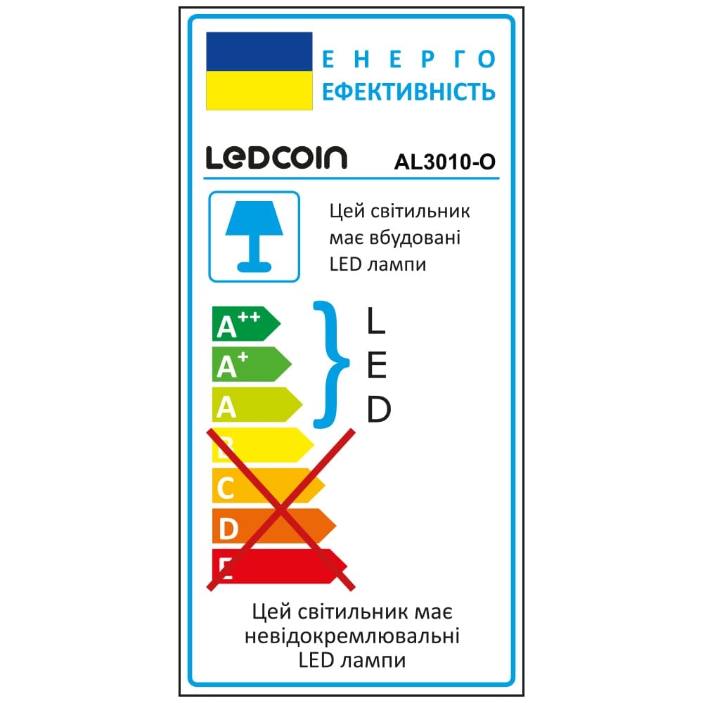 Світлодіодний накладний світильник Ledcoin AL3010-R 24 Вт 6500K