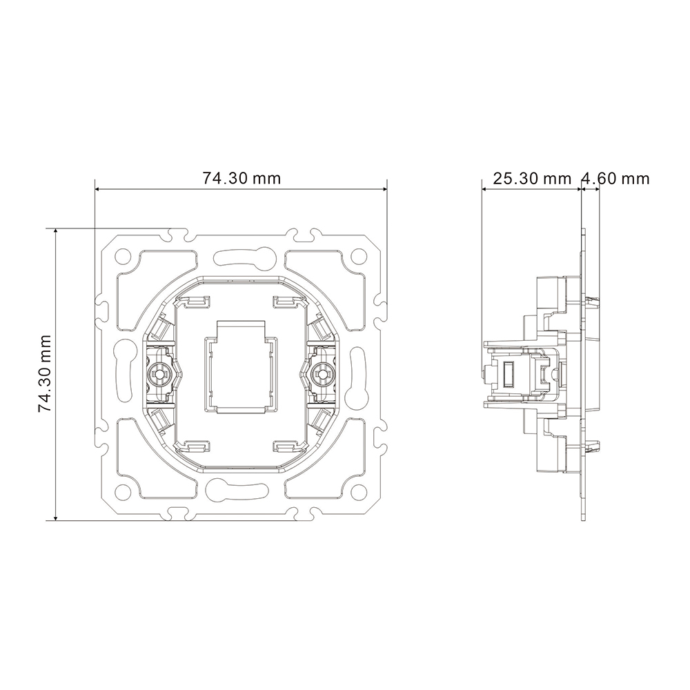 Заглушка Ardero EV111B-B Soft чорна