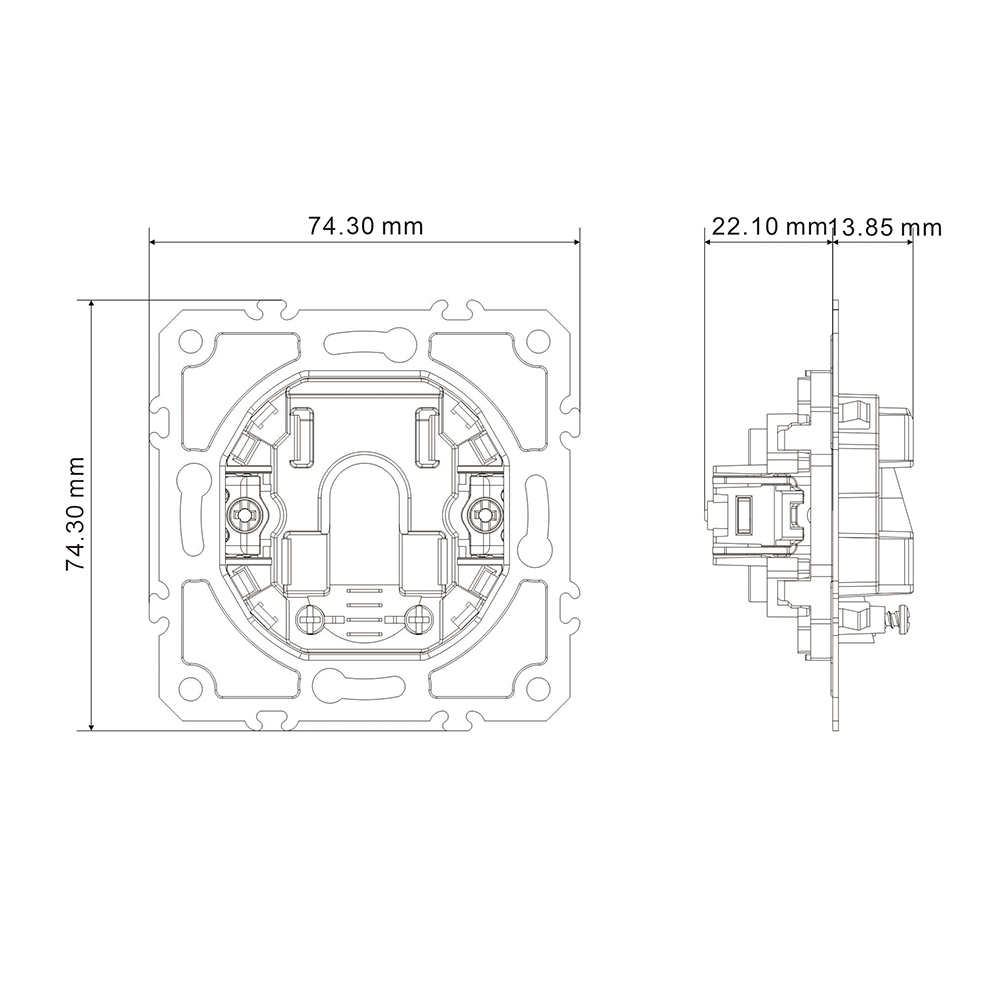 Вивід кабелю Ardero ER161C-C Soft шампань