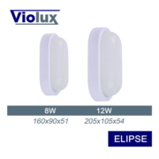 Cвітильник cвітлодіодний VIOLUX НББ ELIPSE овал 8W 5000K 600LM IP54 (1/32) КАРТОН (240051)