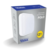 Cвітильник cвітлодіодний VIOLUX НББ POLO UA квадрат білий 18W 4000K 1200LM IP54 (1/12) ПЛІВКА (243454)