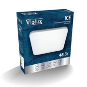 Cвітильник cвітлодіодний VIOLUX стельовий ICE квадрат 48W 4500K 3120LM IP20 (1/10) (200040)