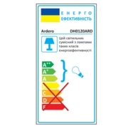 Архітектурний накладний світильник Ardero DH0120ARD HALL під лампу чорний