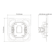 Заглушка Ardero EV111B-W Soft біла