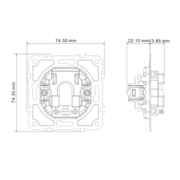 Вивід кабелю Ardero ER161C-B Soft чорний