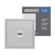 Розетка комп'ютерна Ardero ER151PC-S Soft срібна
