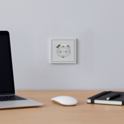 Розетка з додатковими виходами USB/Type-C Ardero ER123USB-S Soft 18W/20W із заземленням срібна