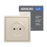 Розетка Ardero ER111-C Soft 16А без заземлення шампань
