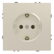 Розетка Ardero ER121-C Soft 16А із заземленням шампань