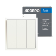Вимикач 3-клавішний Ardero EV113-W Soft 10А білий